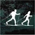 Man & Woman Snow Skiing decals stickers