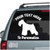 Schnauzer Silhouette car decals stickers