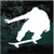Boy Riding Skateboard window decals stickers