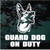 Guard Dog On Duty German Shepherd car window decals stickers