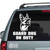 Guard Dog On Duty German Shepherd car decals stickers