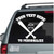 Solid Baseball Bats Crossed With Baseball car decals stickers