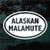Alaskan Malamute Oval decals stickers