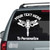 Solid Tribal Design Dragonfly Car Decals