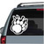 Large Bear Paw Print car window decals stickers