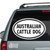 Australian Cattle Dog Oval Car Decals Australian Cattle Dog Oval Car Decals