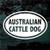 Oval Australian Cattle Dog Vinyl Lettering car window decals stickers