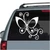 Elegant Butterfly With Vine car window decals stickers