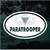 Paratrooper Oval car window decals stickers
