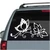 Butterfly With Leaves car window decals stickers