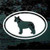 Oval Australian Cattle Dog car window decals stickers