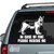 German Shepherd Fire Rescue car decals stickers
