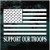Single Color American Flag Flat Patriotic Quote car decals stickers