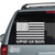 Single Color American Flag Flat Patriotic Quote decals stickers