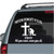 Firefighter Praying Cross Never Forget 911 Stickers