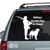 Military Soldier Labrador Service Dog On Board car window decals stickers