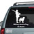 Military Service Dog on Board Labrador Retriever car decals stickers