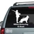 Military Service Dog On Board German Shepherd car window decals stickers