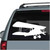 Classic Two-Winged Propeller Plane With Landing Gear car window decals stickers