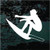 Riding The Wave Surfing Window Decal