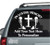 Two Soldier M16 Cross Memorial car window decals stickers