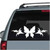 Fleur-De-Lis Butterfly Design car window decals stickers