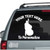 Poised Bass Player Car Decal Poised Bass Player Car Decal