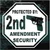 Protected By 2nd Amendment Security decals stickers