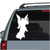 Solid Angel Pointing car window decals stickers