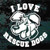 I Love Rescue Dogs car window decals stickers