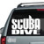 Scuba Dive With Shark Bite Car Decals Scuba Dive With Shark Bite Car Decals