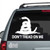 Don't Tread On Me Snake Car Window Decals Don't Tread On Me Snake Car Window Decals
