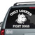Only Losers Fight Dogs Pitbull  car decals stickers