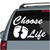 Choose Life car window decals stickers