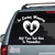 Baby Footprints Heart Memorial car decals stickers Baby Footprints Heart Memorial car decals stickers