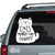 Cats Make Me Happy car window decals stickers