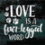 Love Is A Four Legged Word car window decals stickers