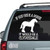 If God Rode A Horse It Would Be a Clydesdale car decals stickers