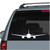 Boeing 737 Jet Silhouette car window decals stickers