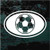 Oval Soccer Ball car window decals stickers