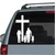 Family At The Cross car window decals stickers
