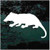 Rat Silhouette Window Decals