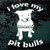 I Love My Rescued Pitbulls Window Decals I Love My Rescued Pitbulls Window Decals