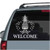Welcome Pineapple Sign decals stickers