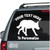 Crouched Australian Kelpie car decals stickers