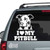 I Love My Pitbull car decals stickers