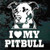 I Love My Pitbull car window decals stickers