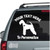 Airedale Terrier With Heart car window decals
