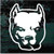 Pitbull Head Outline car window decals stickers
