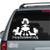 Crazy Dachshund Lady car decals stickers